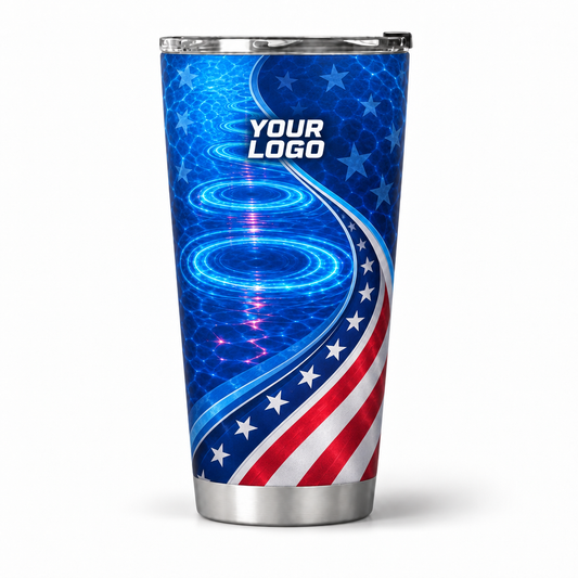 PSN061 personalized tumbler 20oz front product mockup