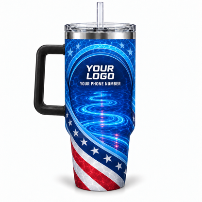 PSN061 personalized tumbler 40oz back product mockup