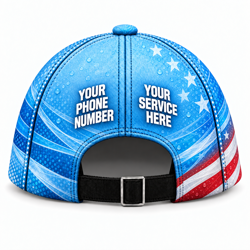 PSN062 personalized cap back product mockup