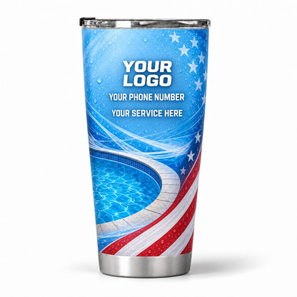 PSN062 personalized tumbler 20oz back product mockup
