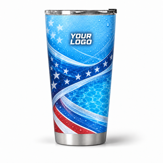 PSN062 personalized tumbler 20oz front product mockup