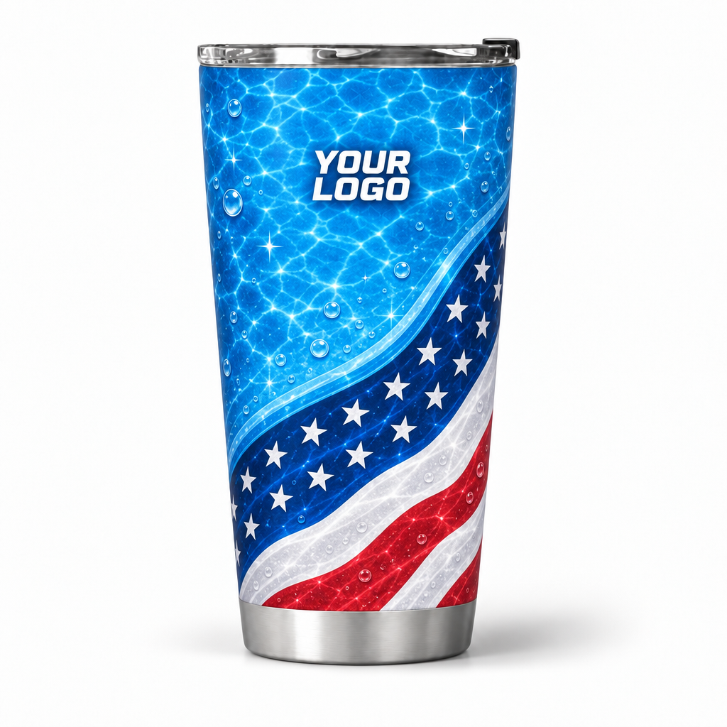 PSN063 personalized tumbler 20oz front product mockup
