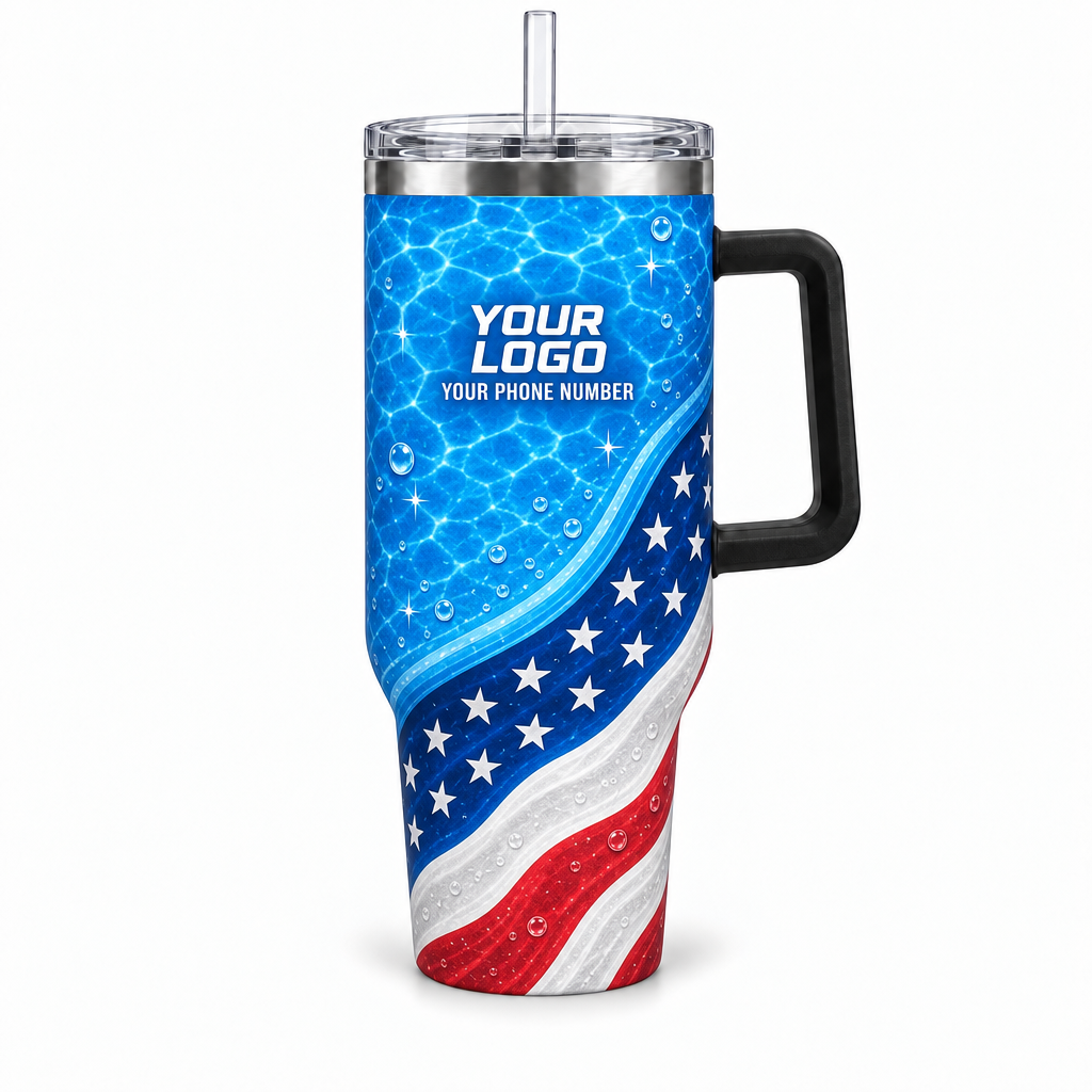 PSN063 personalized tumbler 40oz front product mockup