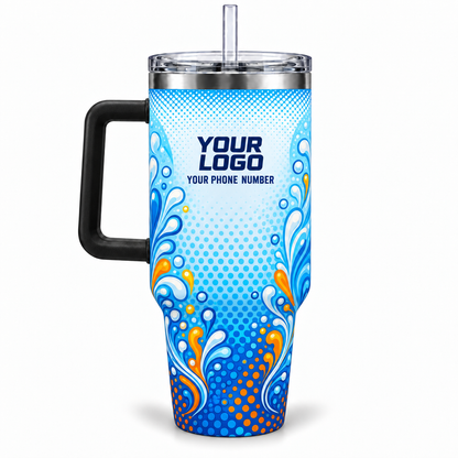 PSN064 personalized tumbler 40oz back product mockup