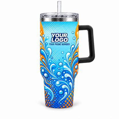 PSN064 personalized tumbler 40oz front product mockup