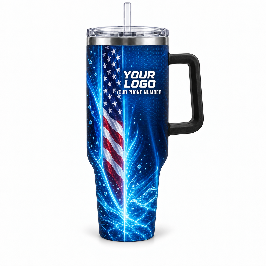 PSN065 personalized tumbler 40oz front product mockup