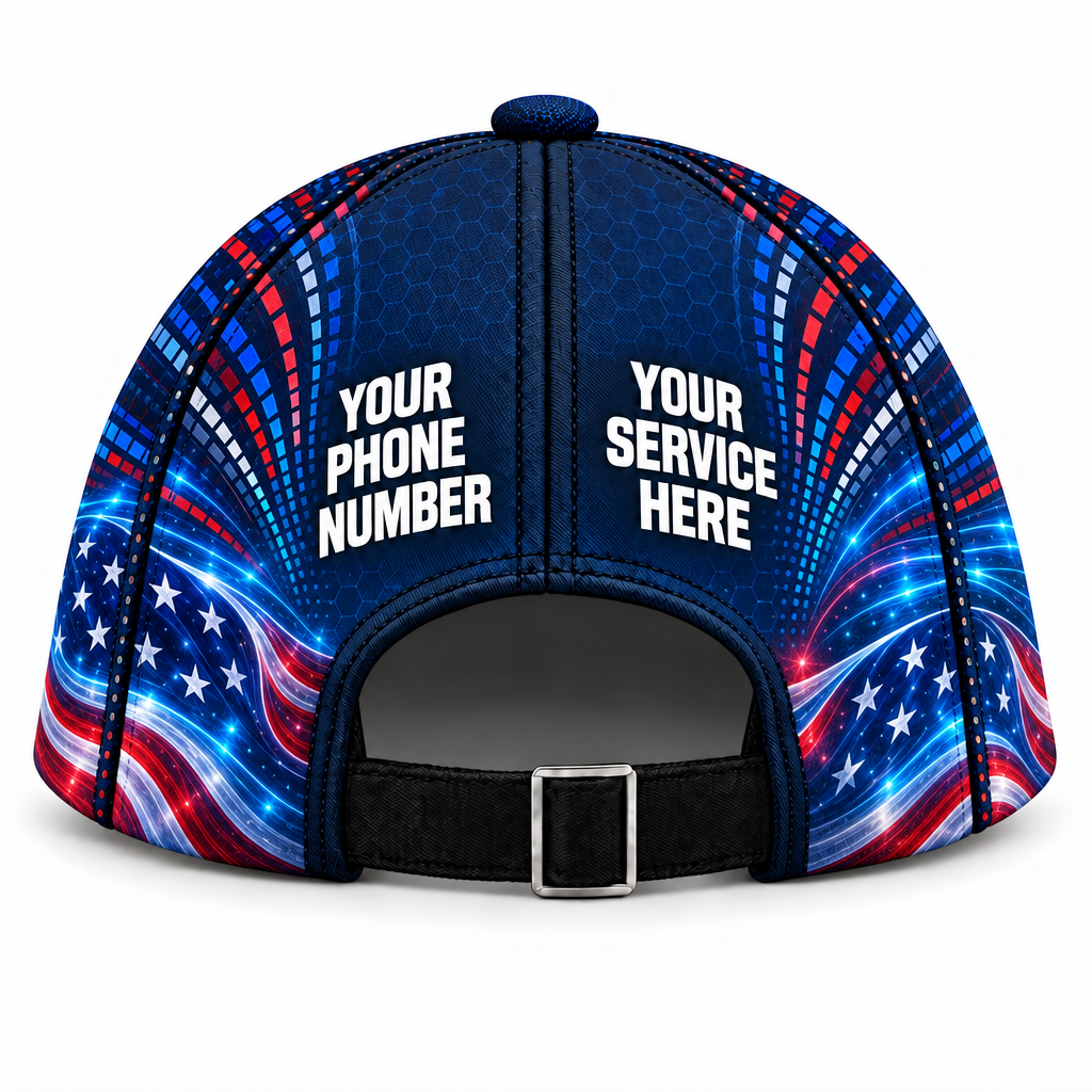PSN066 personalized cap back product mockup