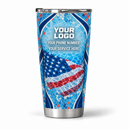 PSN067 personalized tumbler 20oz back product mockup