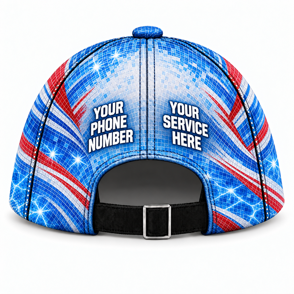 PSN068 personalized cap back product mockup
