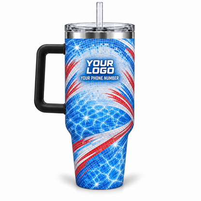 PSN068 personalized tumbler 40oz back product mockup
