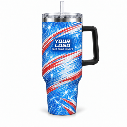 PSN068 personalized tumbler 40oz front product mockup