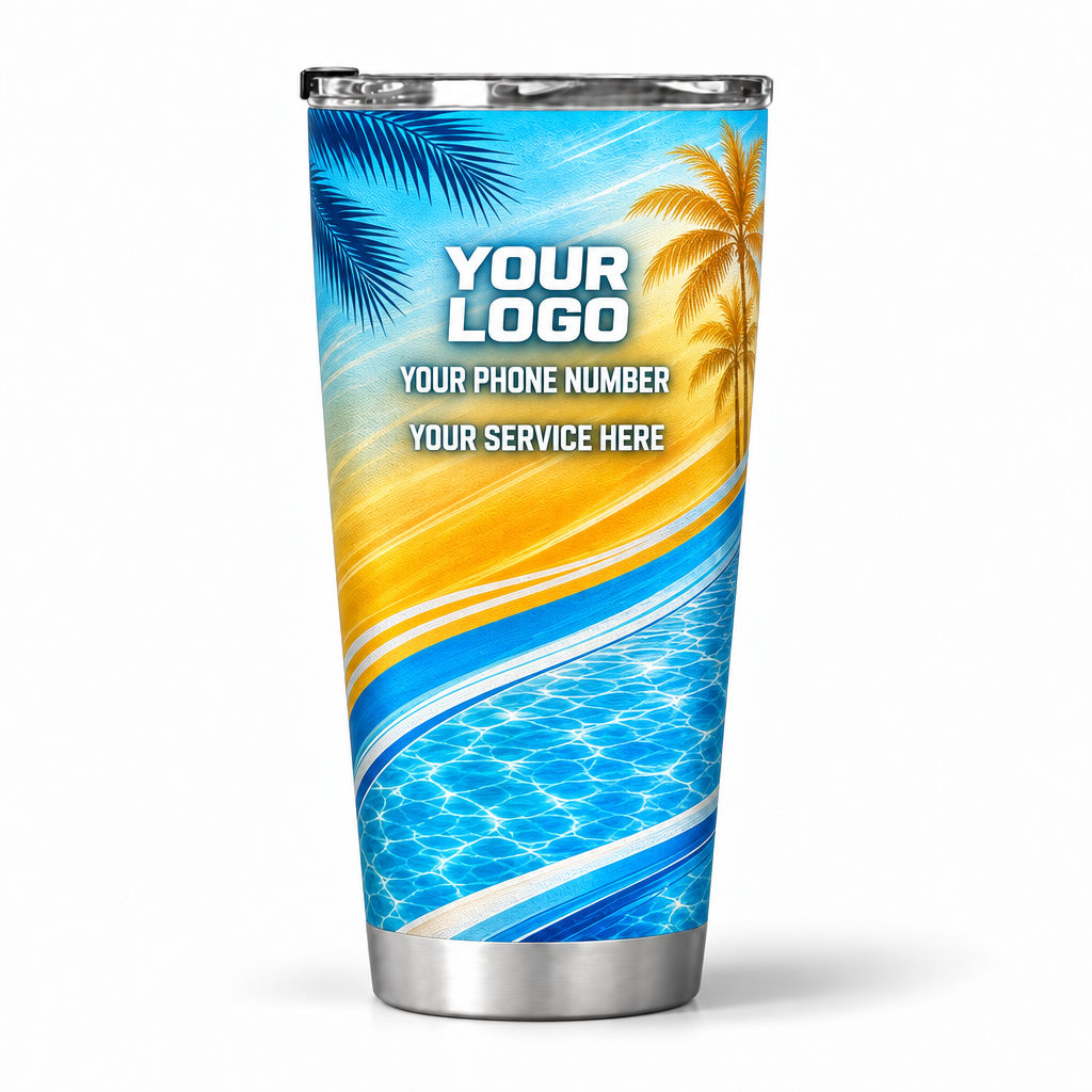 PSN069 personalized tumbler 20oz back product mockup