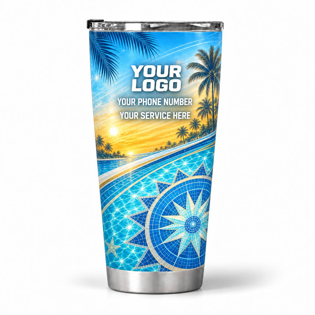 PSN070 personalized tumbler 20oz back product mockup