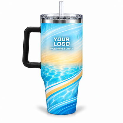 PSN071 personalized tumbler 40oz back product mockup