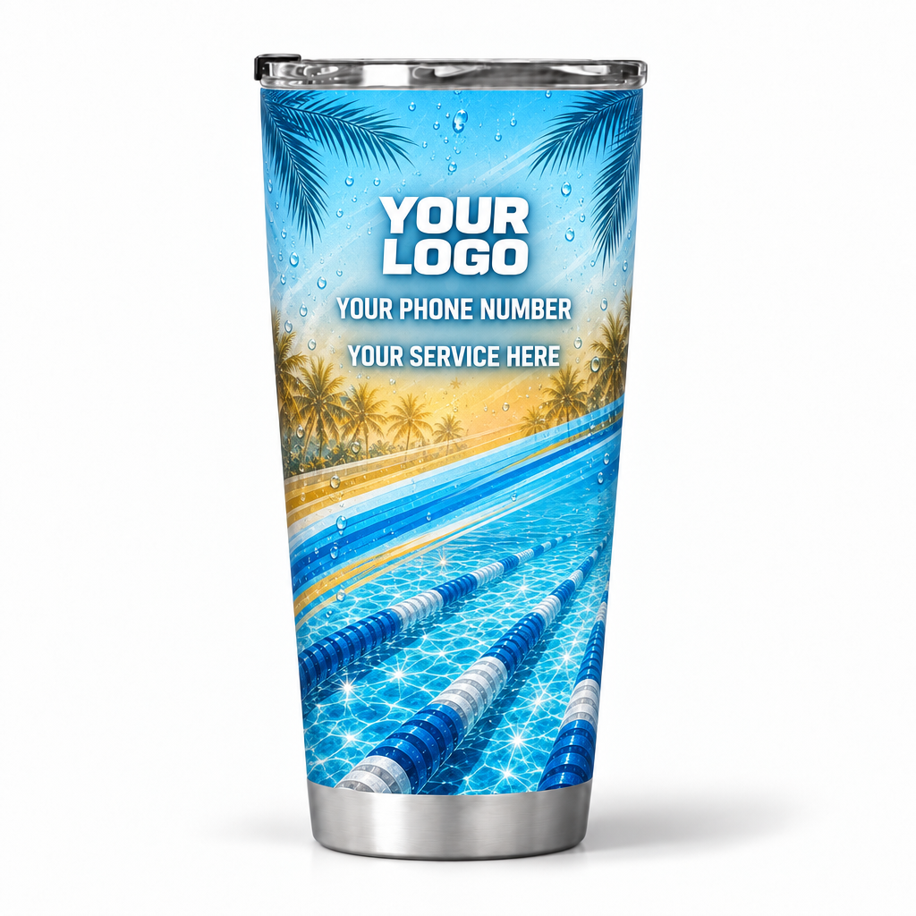 PSN072 personalized tumbler 20oz back product mockup