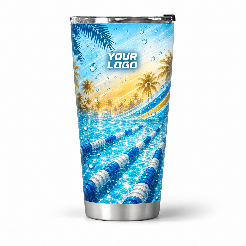 PSN072 personalized tumbler 20oz front product mockup