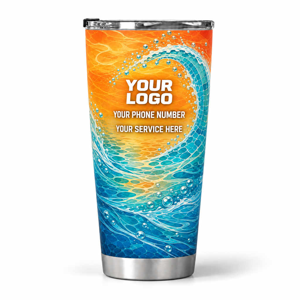 PSN073 personalized tumbler 20oz back product mockup