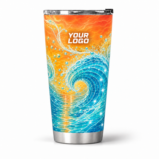 PSN073 personalized tumbler 20oz front product mockup
