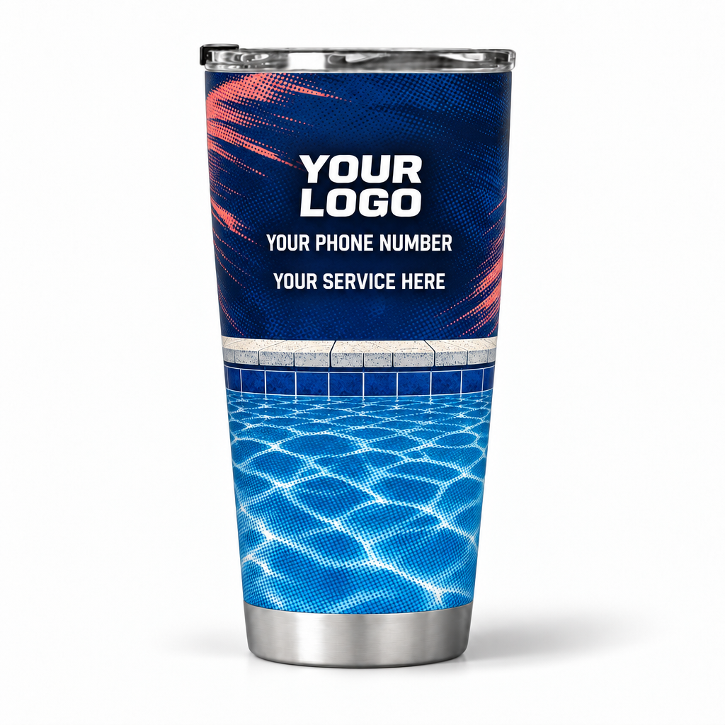 PSN074 personalized tumbler 20oz back product mockup
