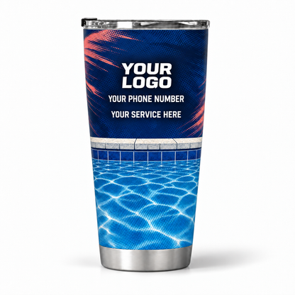 PSN074 personalized tumbler 20oz back product mockup
