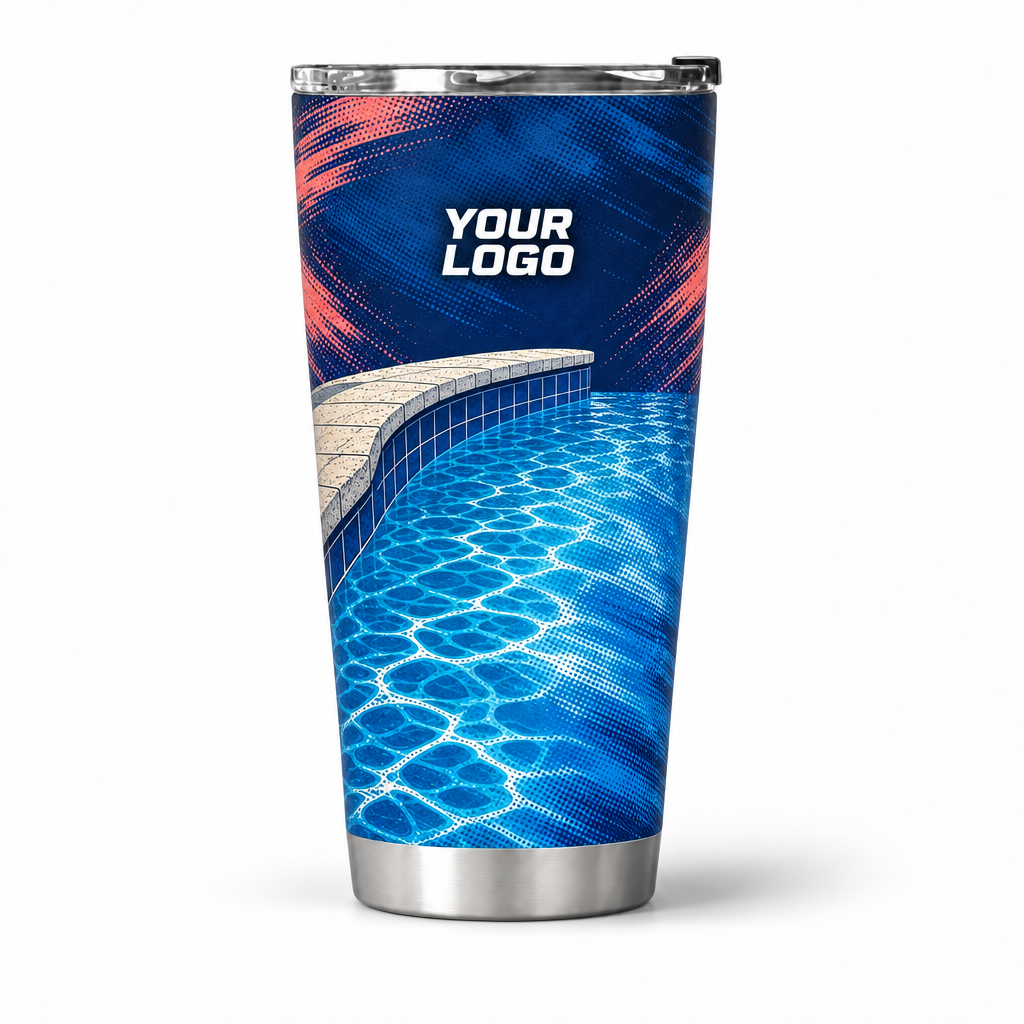 PSN074 personalized tumbler 20oz front product mockup