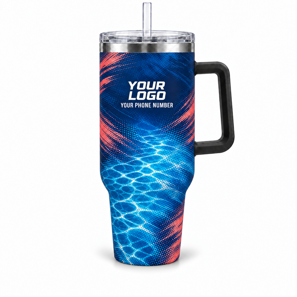 PSN074 personalized tumbler 40oz front product mockup