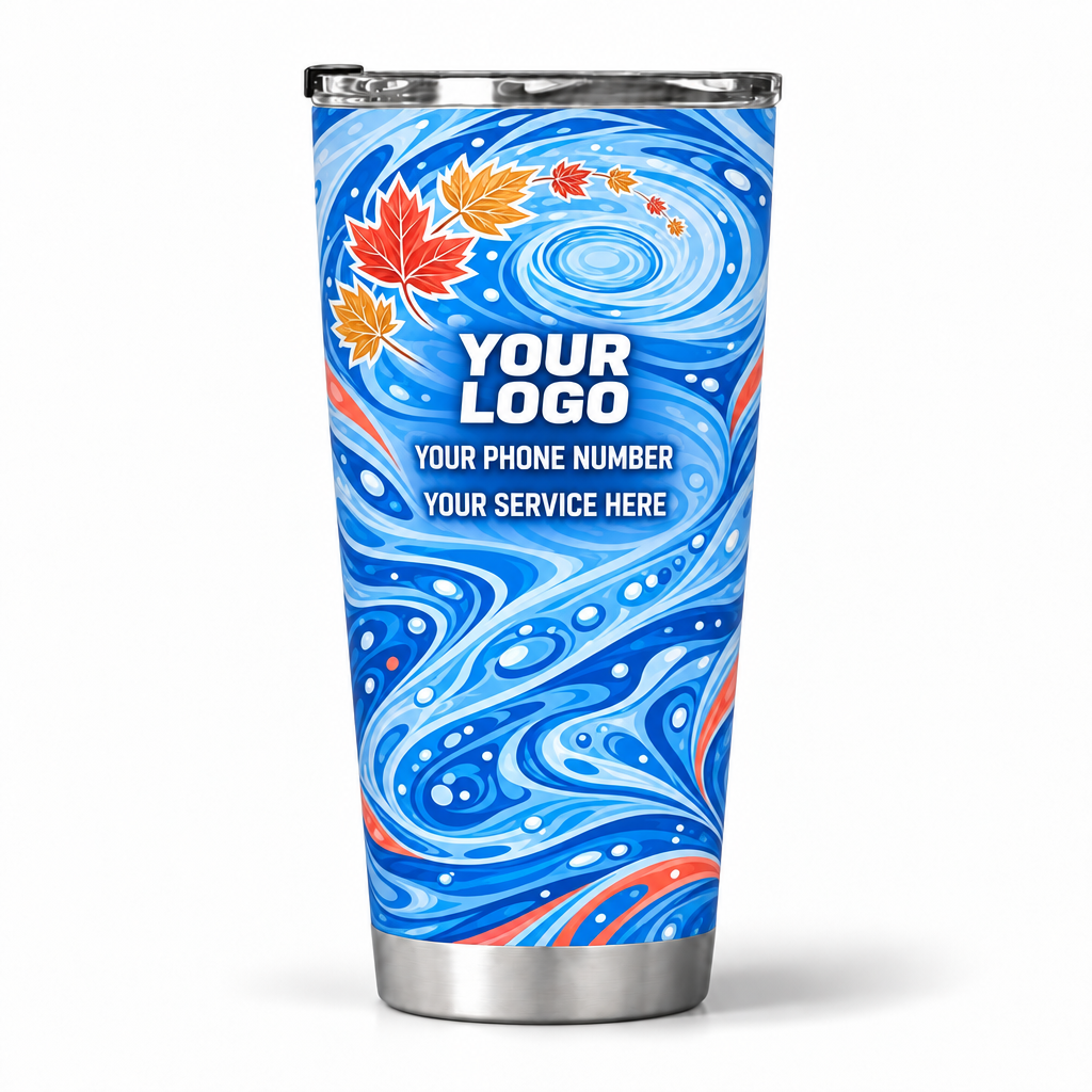 PSN075 personalized tumbler 20oz back product mockup