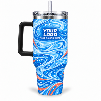 PSN075 personalized tumbler 40oz back product mockup