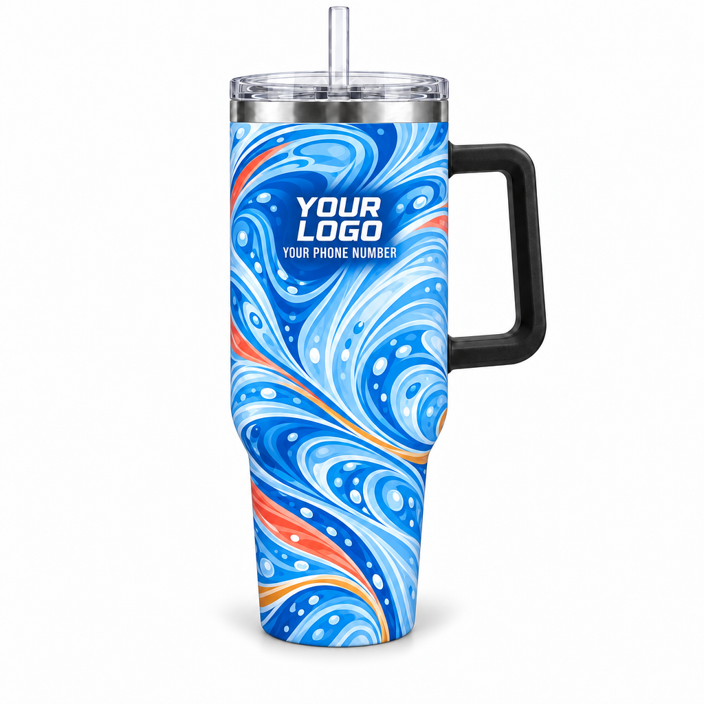 PSN075 personalized tumbler 40oz front product mockup
