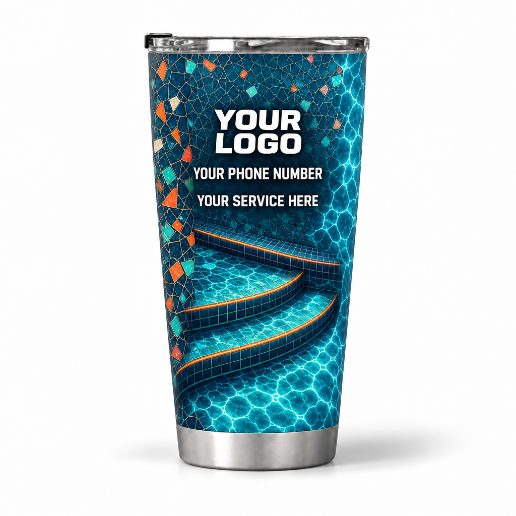 PSN076 personalized tumbler 20oz back product mockup