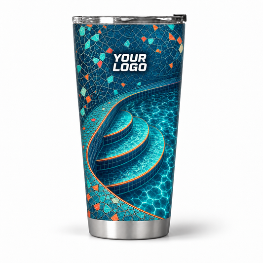 PSN076 personalized tumbler 20oz front product mockup