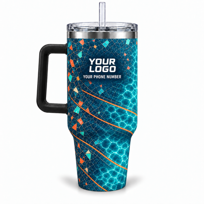 PSN076 personalized tumbler 40oz back product mockup