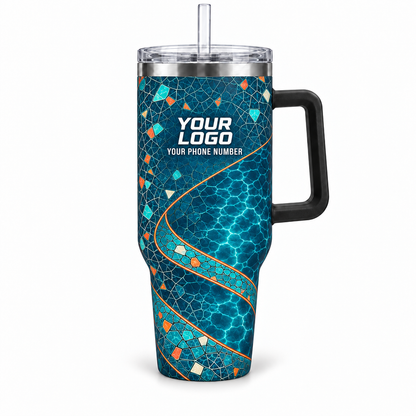 PSN076 personalized tumbler 40oz front product mockup