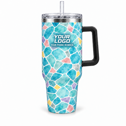 PSN077 personalized tumbler 40oz front product mockup