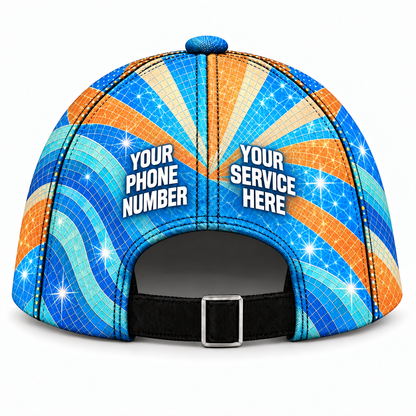 PSN078 personalized cap back product mockup