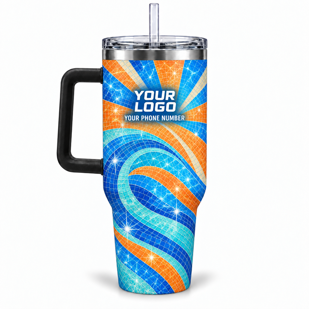 PSN078 personalized tumbler 40oz back product mockup