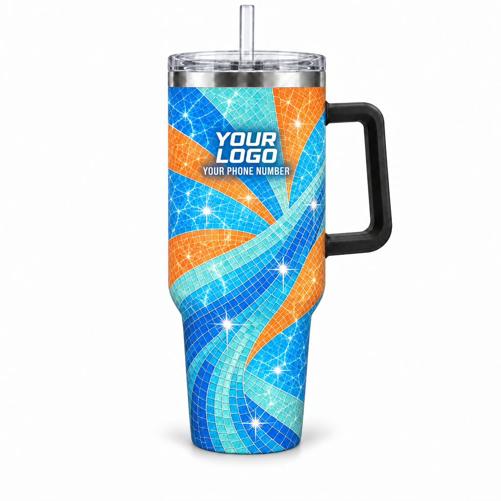 PSN078 personalized tumbler 40oz front product mockup