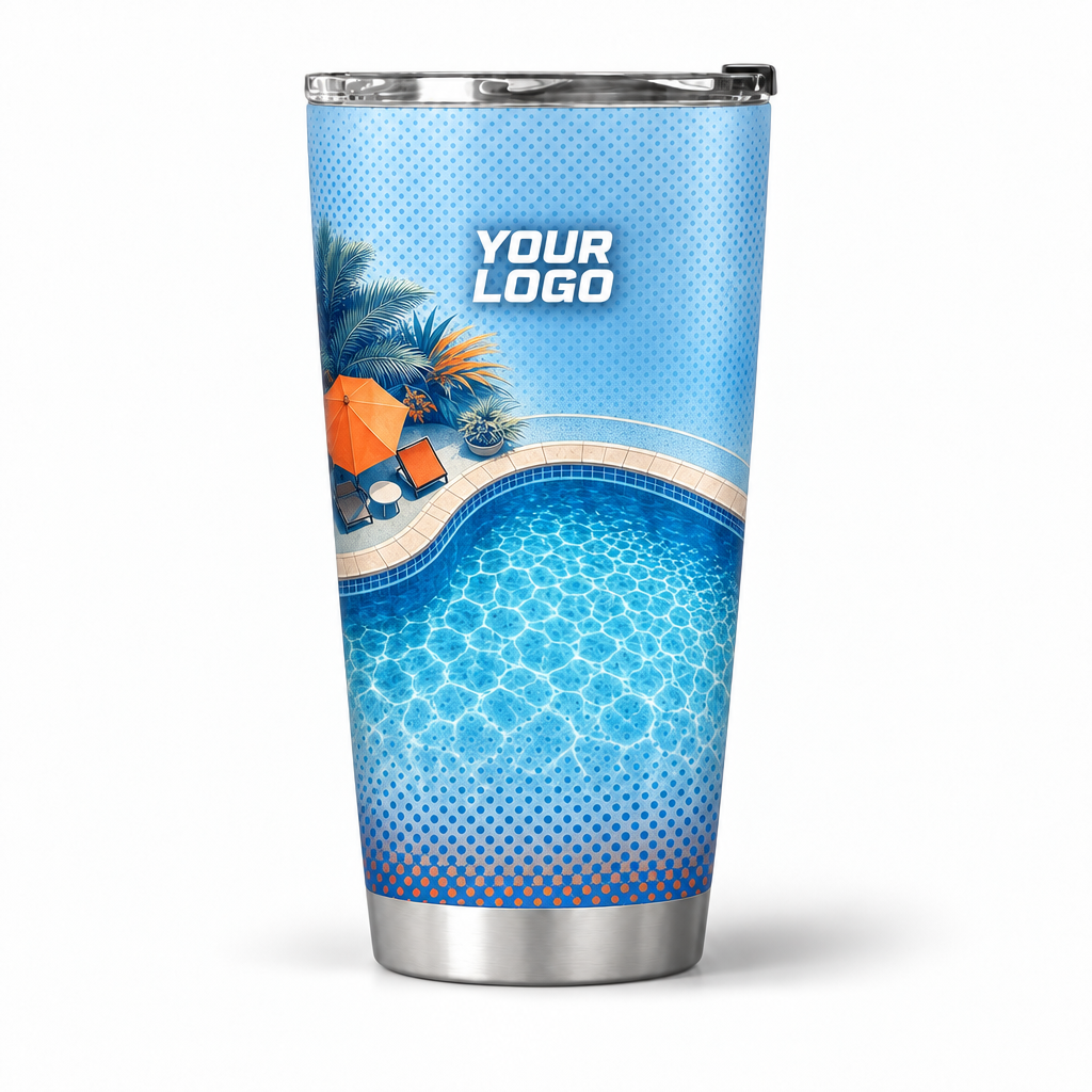 PSN079 personalized tumbler 20oz front product mockup