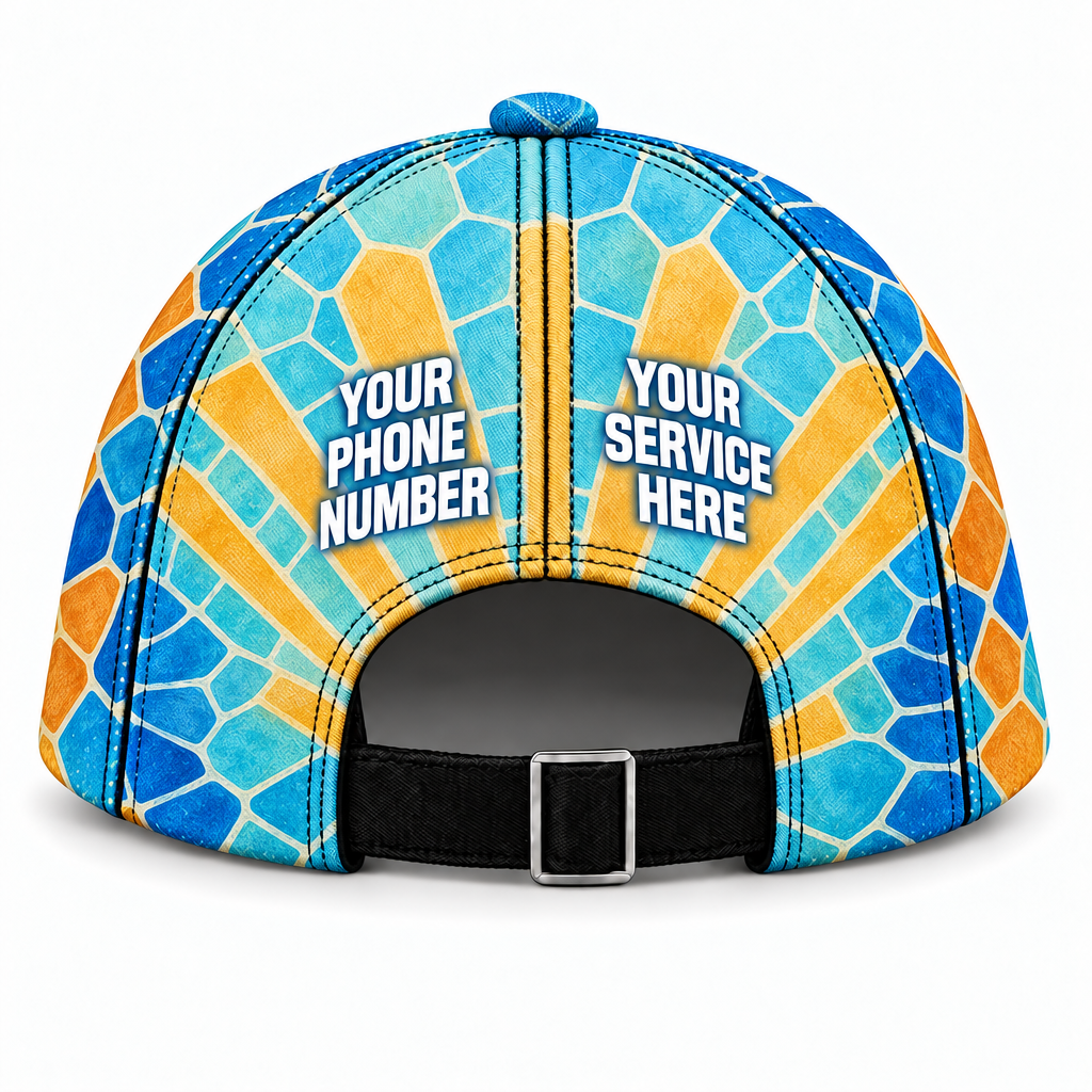 PSN080 personalized cap back product mockup