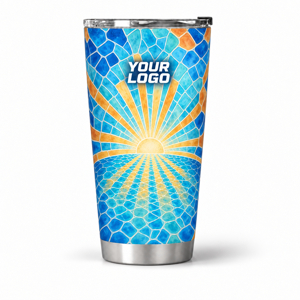 PSN080 personalized tumbler 20oz front product mockup
