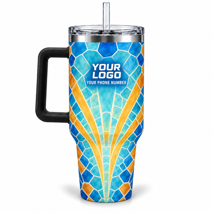 PSN080 personalized tumbler 40oz back product mockup