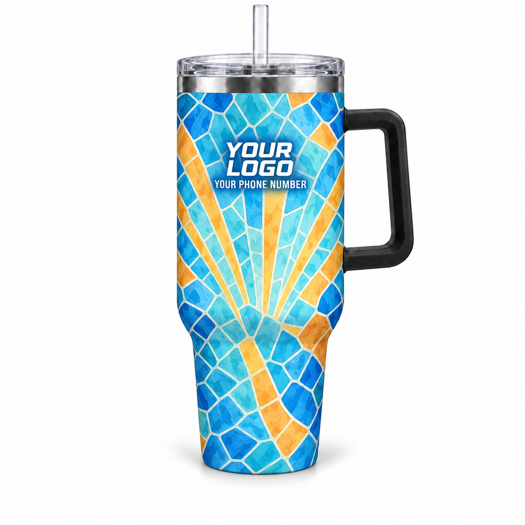 PSN080 personalized tumbler 40oz front product mockup