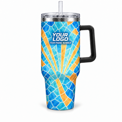 PSN080 personalized tumbler 40oz front product mockup
