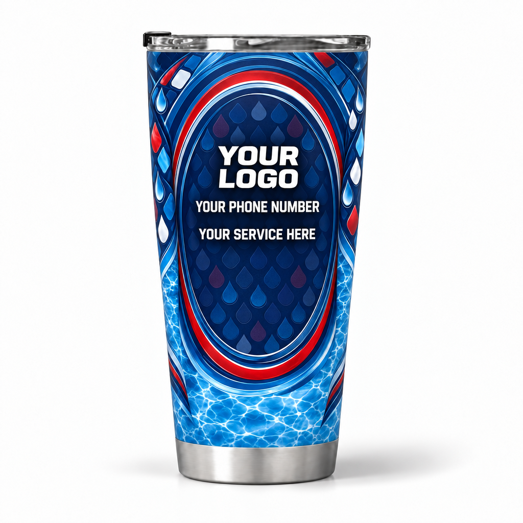 PSN081 personalized tumbler 20oz back product mockup