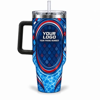 PSN081 personalized tumbler 40oz back product mockup