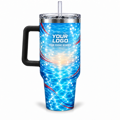 PSN082 personalized tumbler 40oz back product mockup