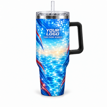 PSN082 personalized tumbler 40oz front product mockup
