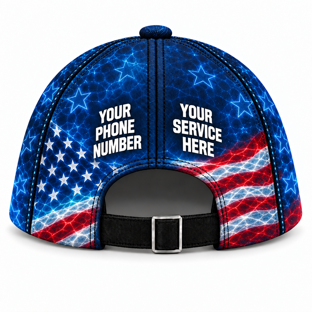 PSN083 personalized cap back product mockup