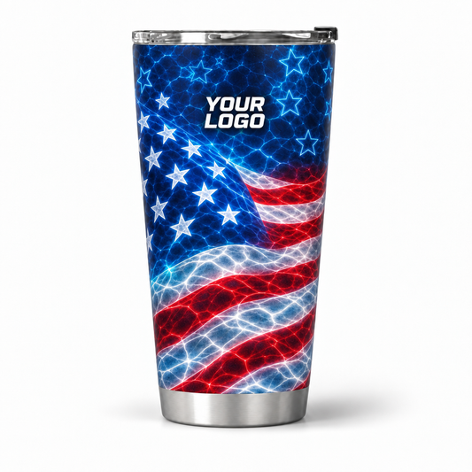 PSN083 personalized tumbler 20oz front product mockup