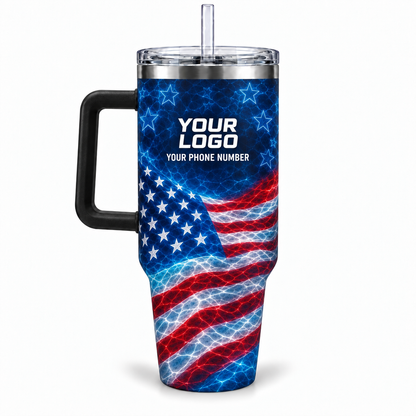 PSN083 personalized tumbler 40oz back product mockup